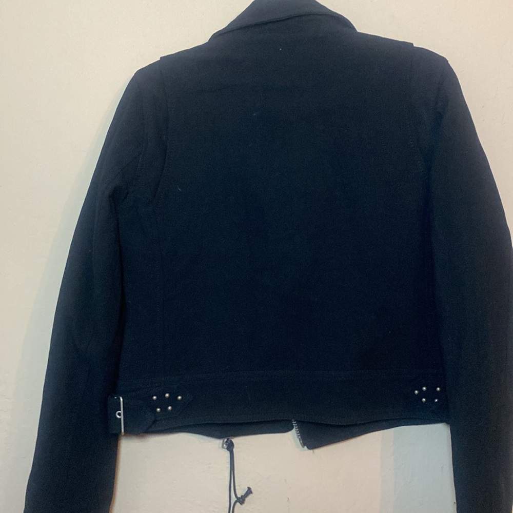 Blanknyc Black Crepe Moto Jacket Tags Size S - Picture 4 of 6